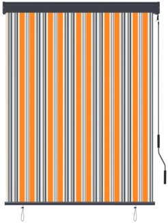 vidaXL Außenrollo 120 x 250 cm Gelb und Blau 145962