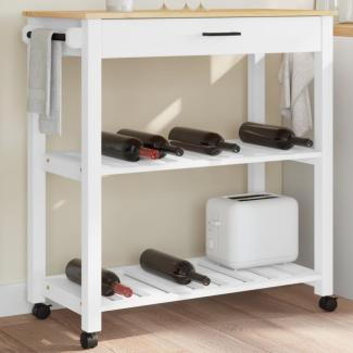 vidaXL Küchenwagen MONZA 84x40x90 cm Massivholz Kiefer 376102