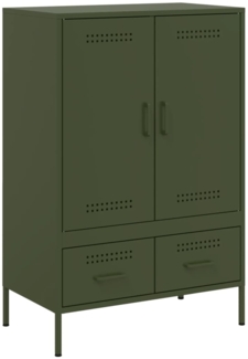 vidaXL Highboard Olivgrün 68x39x101,5 cm Stahls 843112