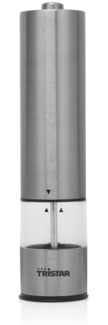 Tristar PD-8880 Elektrische Pfeffermühle Salzmühle Batteriebetrieben LED Edelstahl
