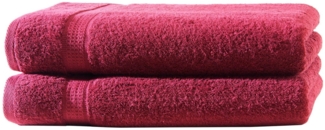 Hometex Premium Textiles Handtuch in Premium Qualität 500 g/m², Feinster Frottier-Stoff 100% Baumwolle, 2x Duschtuch, Kuschelig weich, saugfähig, Extra schwere, flauschige Hotel-Qualität