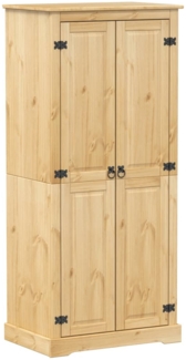 vidaXL Kleiderschrank Corona 76x50x170 cm Massivholz Kiefer 4002769