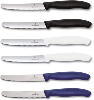 Victorinox | Tafelmesser Set | Swiss Classic Qualität | 6-er Set | vielseitiger 3er Mix | ergonomische Griffe | ideal für jeden Anlass | langlebige Edelstahlklingen