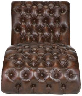 Chaiselongue Chesterfield Bedford antik braun