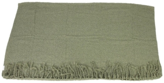 Kuscheldecke Olive Green Decke Tagesdecke Wohndecke Flauschdecke Deko
