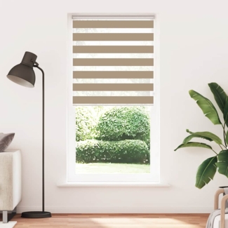 vidaXL Zebrarollo Sandbraun 105x230 cm Stoffbreite 100,9 cm Polyester 4014600