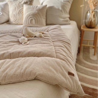 Krabbeldecke Krabbeldecke, Spielunterlage Cord beige, Handmade in Germany, LittleANTunique, Handgefertigt in Hamburg, Unikat