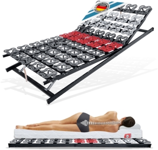 TerraMed T-Flex Teller-Lattenrost. 80x200cm. mit verstellbaren Modulen. manuell verstellbar