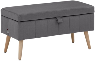 INOSIGN Truhenbank AMIRA Sitzbank mit Stauraum, Maße B/T/H: 81/36/43 cm, mit Staufach, in 3 Bezugsqualitäten mit feiner Steppung