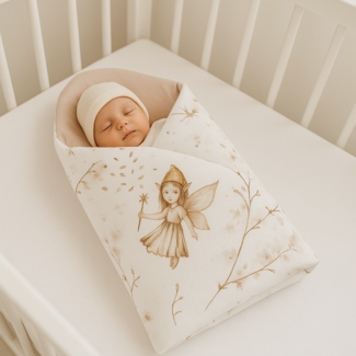 Babyhörnchen Einschlagdecke Fee