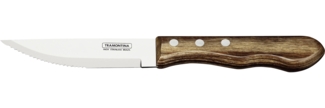Tramontina Jumbo Steakmesser 25,5 cm Edelstahl mit Holzgriff