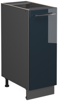 Apothekerschrank Fame-Line Dunkelblau Hochglanz 30 cm ohne Arbeitsplatte Vicco