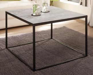 Couchtisch Fargo in Glas Keramik-Optik quadratisch 60 cm