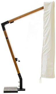 Natur24 Ampelschirm CAPUA Schutzhülle für Ampelschirm 53 x 53 x 290 cm Polyester Écru