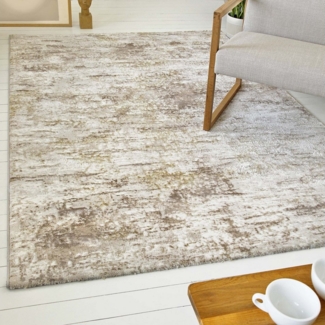 OTTO home Teppich Aeliana, rechteckig, Höhe: 12 mm, weicher Kurzflor, Hoch Tief, Skandi, Vintage, Wohnzimmer, Schlafzimmer