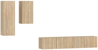 4-tlg. TV-Schrank-Set Sonoma-Eiche Holzwerkstoff [3114624]