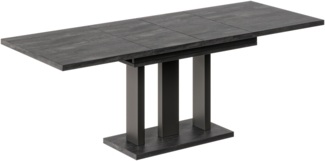 Esstisch "Appia" 130-210cm ausziehbar erweiterbar, für bis zu 8 Personen (Beton Dunkel)