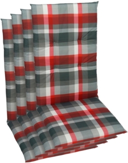 GO-DE Hochlehnerauflage, (Spar-Set, 4 St), Maße ca.: 48 cm x 118 cm x 5 cm