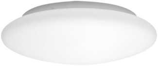 LED Deckenlampe, Metall, Glas weiß, 3000K, D 35 cm