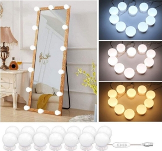 zggzerg LED-Lichtspiegel LED-Lichtspiegel Led Spiegelleuchte,3 Farbmodi Schminktisch Leuchte