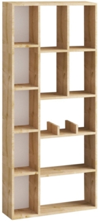 Calicosy 'DEMIOS' Bücherregal mit 12 Fächern in Saphir-Eiche-Optik H170 cm - Holz