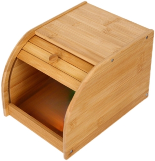 Bambus Brotkasten mit Rolldeckel – Frischhaltender Aufbewahrungsbehälter für Brot & Gebäck