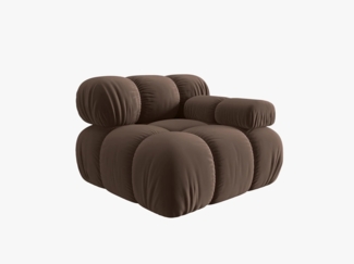 Micadoni Modul Bellis Rechts Samtstoff Braun