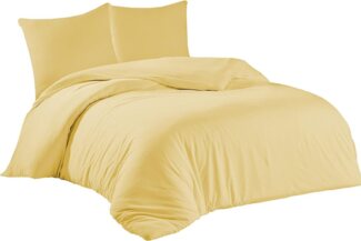 livessa Bettwäsche Bettwäsche Baumwolle 13 Farbe, 2 teilig, % 100 Baumwolle Jersey(140 g/qm) - Bettbezug + Kissenbezug