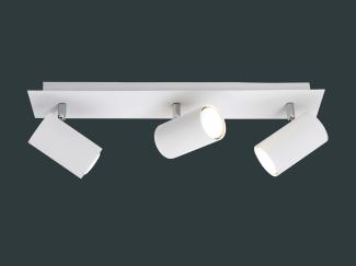 TRIO Leuchten LED Deckenstrahler, Dimmfunktion, LED wechselbar, Warmweiß, Balken-lampe innen Treppenhaus, Deckenlampe Lichtspots, Breite 48cm