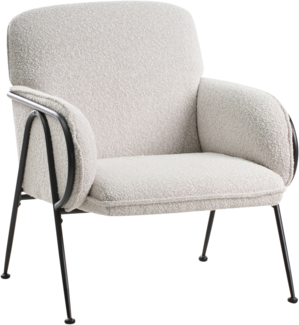 Sessel TRYSNES Stoff Hellbeige