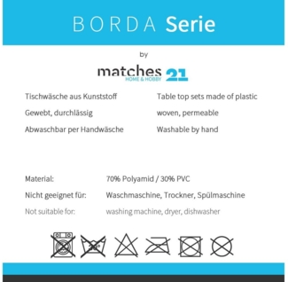 matches21 HOME & HOBBY Platzset Tischset BORDA 6er orange terracotta Tischunterlage als Tischdeko, (6-St), modernes Esstisch Platzdeckchen als abwaschbarer Tischuntersetzer