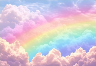 Wallarena Fototapete Kinderzimmer Regenbogen Rosa Mädchen Vlies Tapete Wandtapete, Glatt Vlies Washable, Regenbogen, Himmel, Märchenregenbogen, (Packung, 7 St, Vlies Fototapete), Vliestapete bunt rosa Kinderzimmer Tapete + Kleister Motivtapete