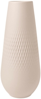 Villeroy & Boch Manufacture Collier Vase Carré 26 cm beige - DS