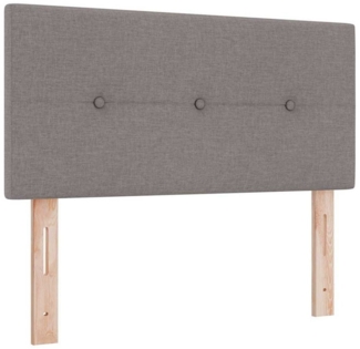 vidaXL Bett Kopfteil mit Kopfteil Taupe 80 cm Stoff (1-tlg)