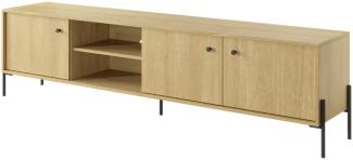 Lowboard Scandi TV-Board 206,6x39,5x53,4cm Skandinavische Eiche