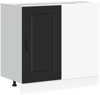 vidaXL Küchenunterschrank „Kalmar“ Schwarz Holzwerkstoff 854319