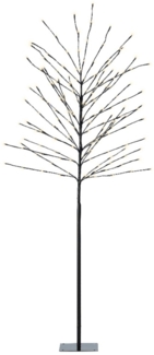 Lichterbaum Eisen Schwarz mit LED Beleuchtung Warmweiß Weihnachten Outdoor 180cm