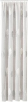 Gerster Vorhang Egil, Schlaufen (1 St), transparent, Sablé, HxB: 235x140, Schlaufenschal mit Kräuselband bestickt