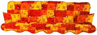 Kühnemuth Auflagekissen Auflagen Set Hollywoodschaukel Sitzkissen 150x50 cm Design 150-150