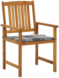 vidaXL Gartenstühle mit Kissen 2 Stk. Massivholz Akazie 3061195