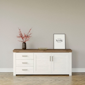 set one by Musterring Sideboard York, Typ 51, mit viel Stauraum, Bügelgriff silber, B 184 x H 79 cm