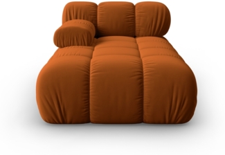 Micadoni Recamiere Bellis Links Samtstoff Riviera Terrakotta