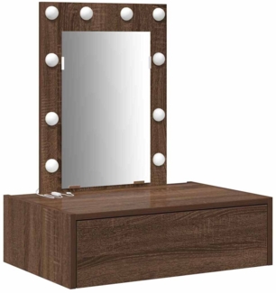 vidaXL Schminktisch mit Schubladen Braun 60 x 40 x 70 cm Holzwerkstoff 865223