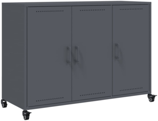 vidaXL Sideboard Anthrazit 100,5x39x72 cm Stahl 846682