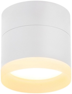 Nettlife LED Aufbaustrahler Schwarz/Weiß Rund Deckenstrahler 5W Spot Aufbauleuchte Klein Acryl, LED fest integriert, Warmweiß, GX53 Warmweiß Flach Aufputz Strahler Deckenspot 3000K