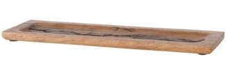 BOLTZE GRUPPE GmbH Tablett Deko-Tablett PERCHA, Braun, B 38 cm, Mango