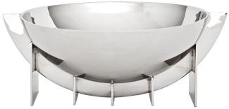 Casa Padrino Designer Edelstahl Schale 30x25 x H. 11,5 cm - Luxus Qualität