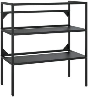 vidaXL Badezimmer Waschtischgestell Schwarz 79x38x83 cm Eisen 338489