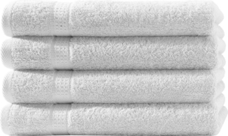 One Home Duschtücher Royal, Frottee (4-St), mit Bordüre, saugfähig