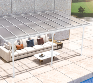 Westmann Terrassenüberdachung "Bruce 556", weiß, 300 x 556 x 270 cm (L x B x H)